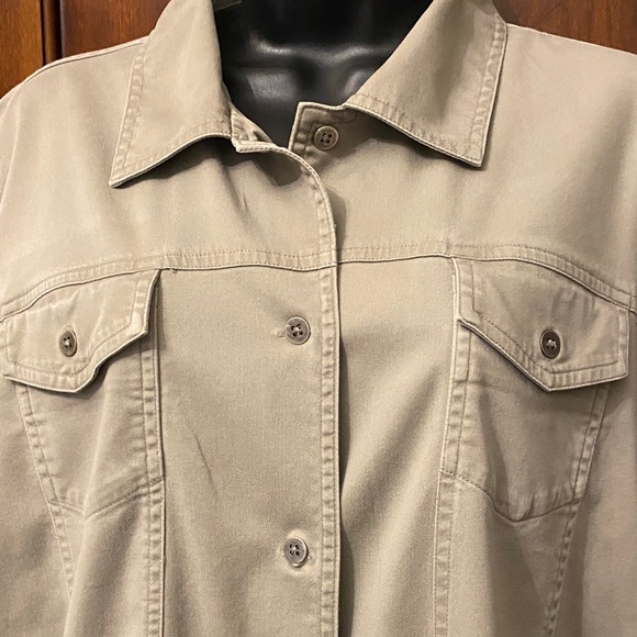 Chico's Khaki Utility Jacket - Picture 2 of 8
